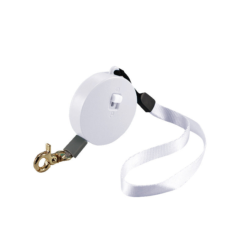 KFX-9644349 Automatic Mini Portable Dog Leash with 2M Flexible Rope for Outdoor and Travel Use