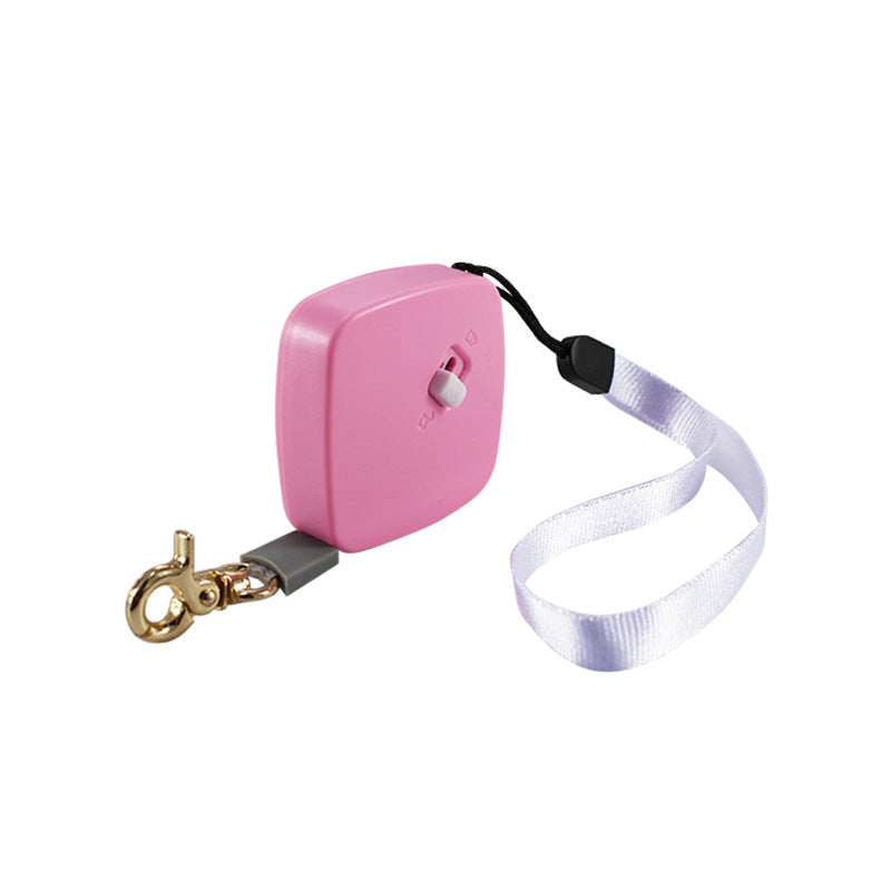 KFX-9644349 Automatic Mini Portable Dog Leash with 2M Flexible Rope for Outdoor and Travel Use