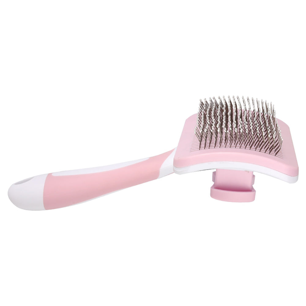 KFX-9647805 Self-Cleaning Slicker Brush for Dogs and Cats with One-Click Hair Removal Function