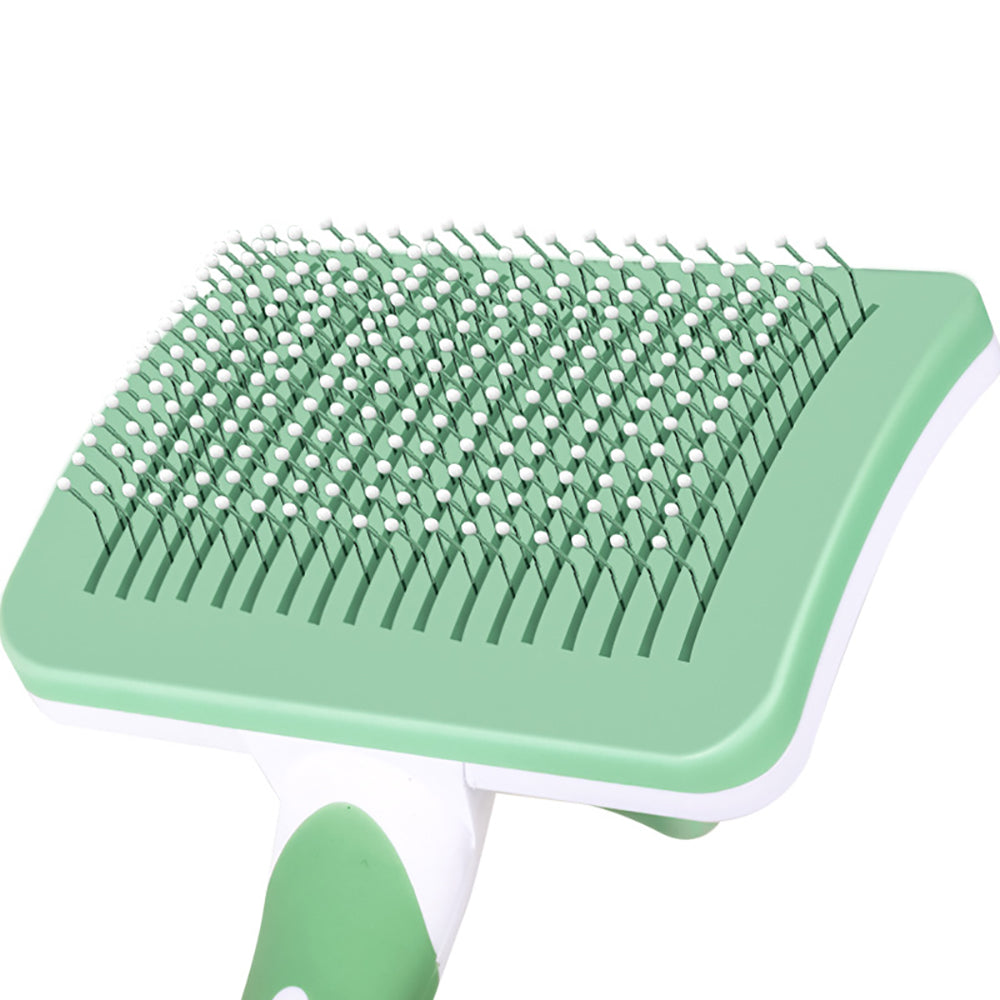 KFX-9647805 Self-Cleaning Slicker Brush for Dogs and Cats with One-Click Hair Removal Function