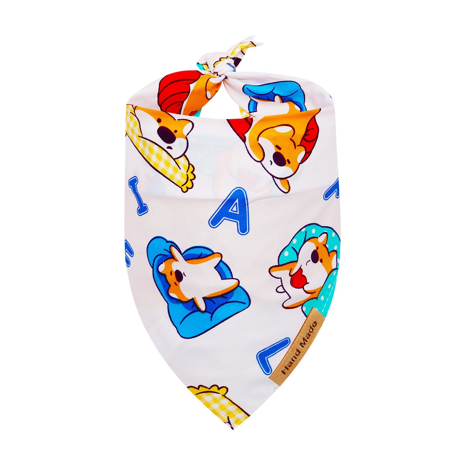KFX-9647933 Adorable Cartoon Pet Saliva Towel for Spring & Summer in Various Designs