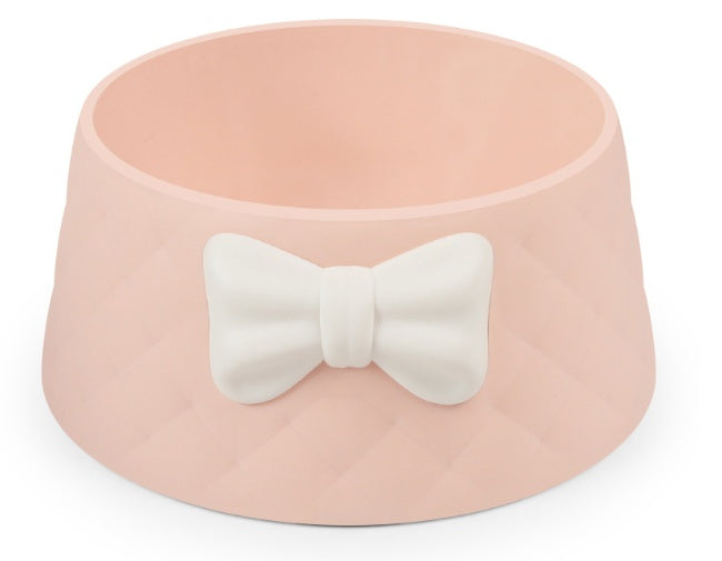 KFX-9650493 Bow Rhombus Cat Bowl in Multiple Colors - Durable PP Material