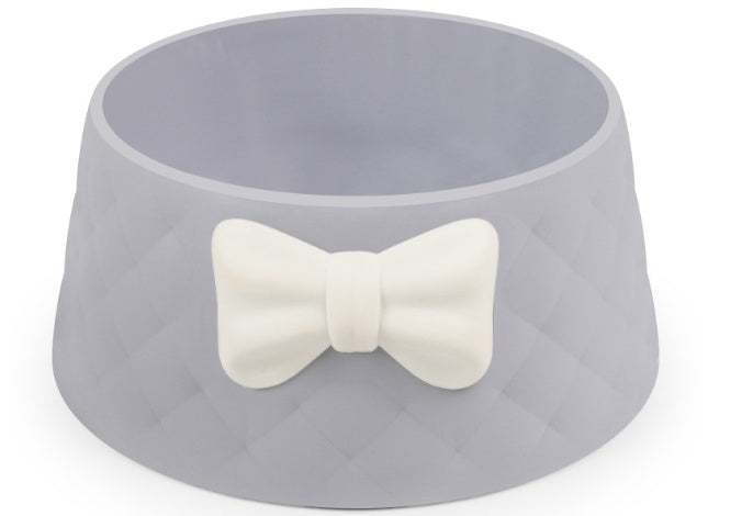 KFX-9650493 Bow Rhombus Cat Bowl in Multiple Colors - Durable PP Material