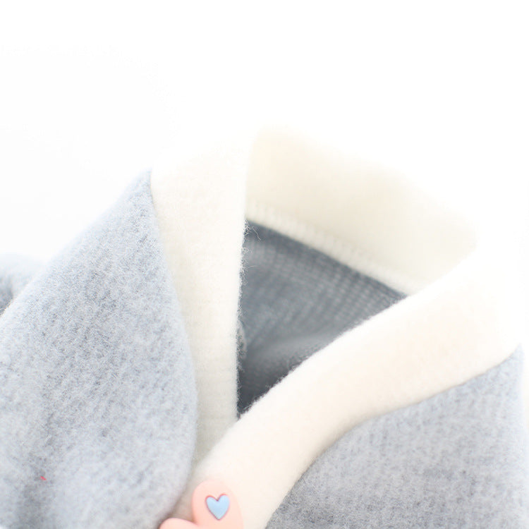 KFX-9654077 Pet Dog Sweater Skirt in Pink and Blue - Soft Acrylic Two-Legged Clothing for Small to XXL Breeds