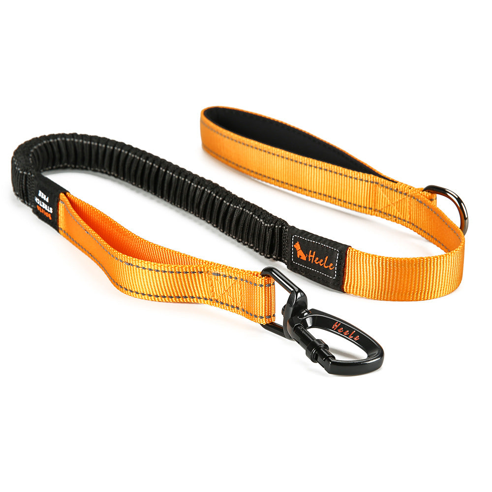 KFX-9661629 Reflective Safety Dog Leash - Scalable Nylon Traction Belt with Explosion-proof Okinawa Rope