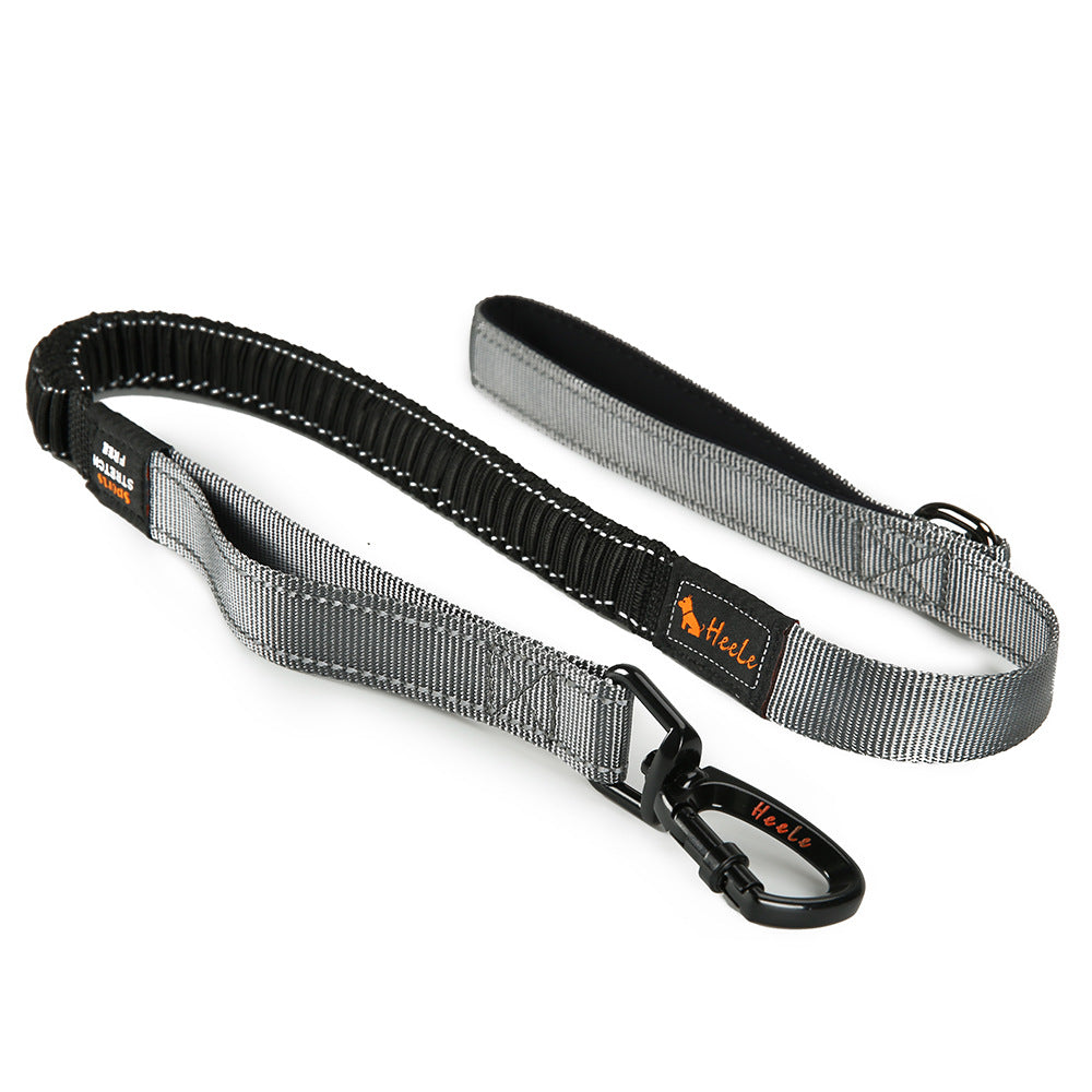 KFX-9661629 Reflective Safety Dog Leash - Scalable Nylon Traction Belt with Explosion-proof Okinawa Rope