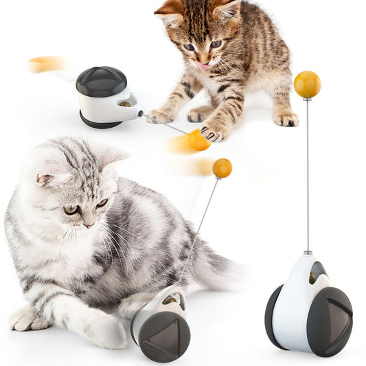 KFX-9662653 Electric Talking Cat Toy with Feather and Catnip Ball for Interactive Play