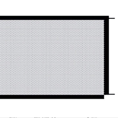 KFX-9663421 Foldable Nylon Dog Enclosure Gate - Portable, Durable and Easy to Assemble Safety Barrier for Pets