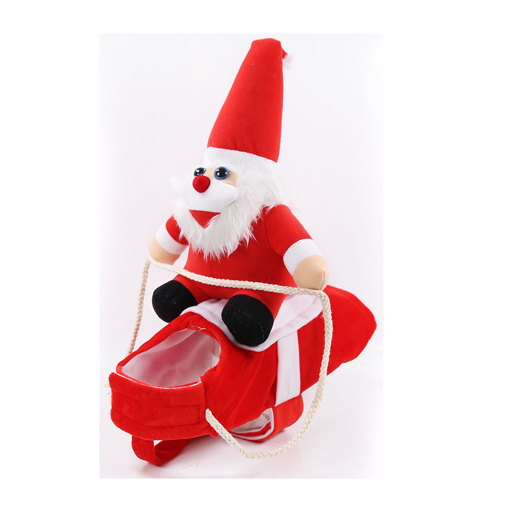 KFX-9665981 Santa Claus Costume for Horses - Fun Cloth Outfit for Holiday Riding