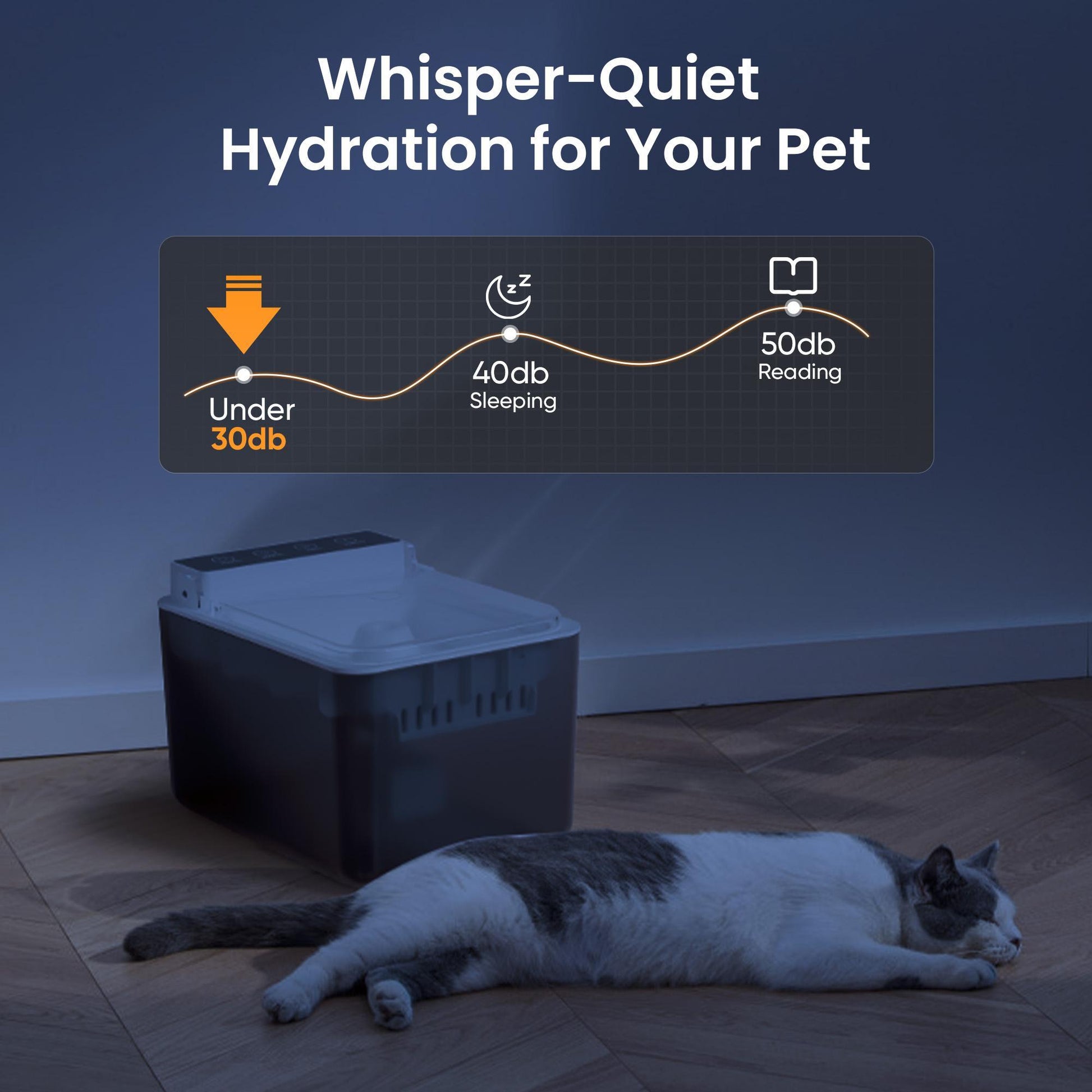 KFX-9667645 Automatic Pet Fountain with Radar Sensing Technology and 3L Water Capacity