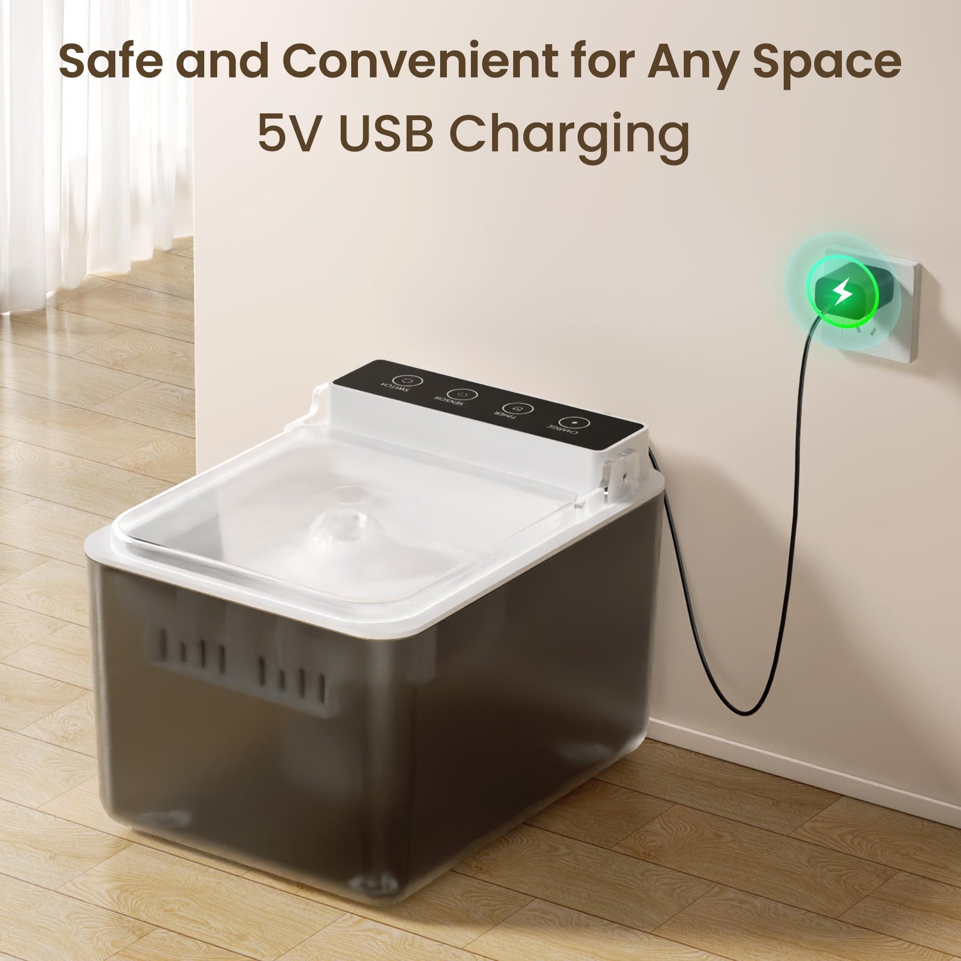 KFX-9667645 Automatic Pet Fountain with Radar Sensing Technology and 3L Water Capacity