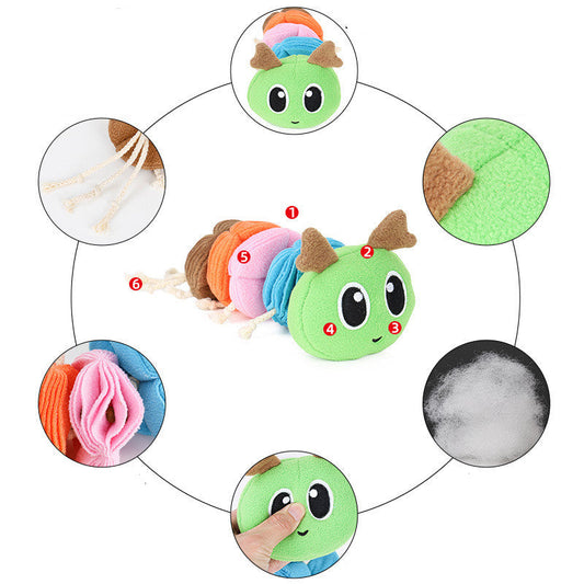 KFX-9667773 Durable Cotton Rope Toy with Sound and Food Leaking Features for Dogs - 38*11*12CM