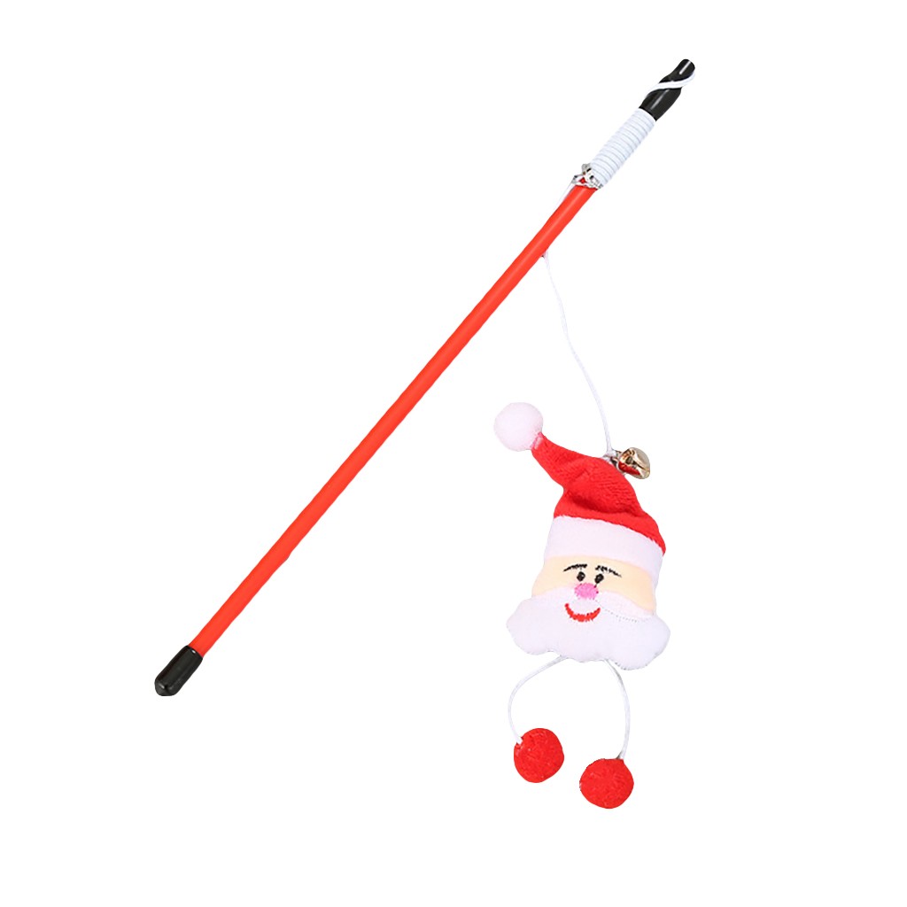 KFX-9668413 Interactive Christmas Cat Toy with Feathers for Safe Play and Natural Movement