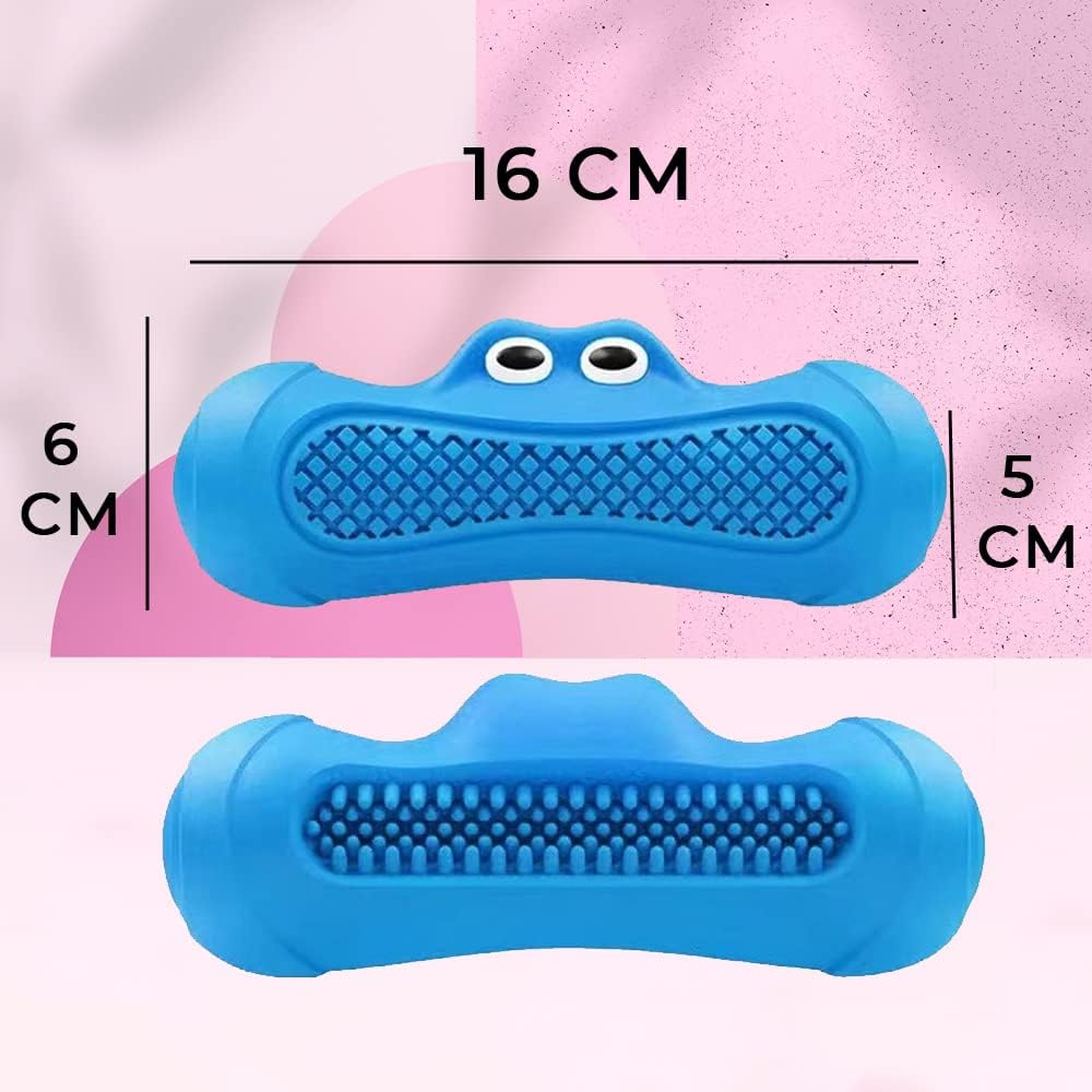 KFX-9670205 Natural Rubber Squeaky Dog Chew Toy for All Breeds - Durable and Non-Toxic, Ideal for Dental Health