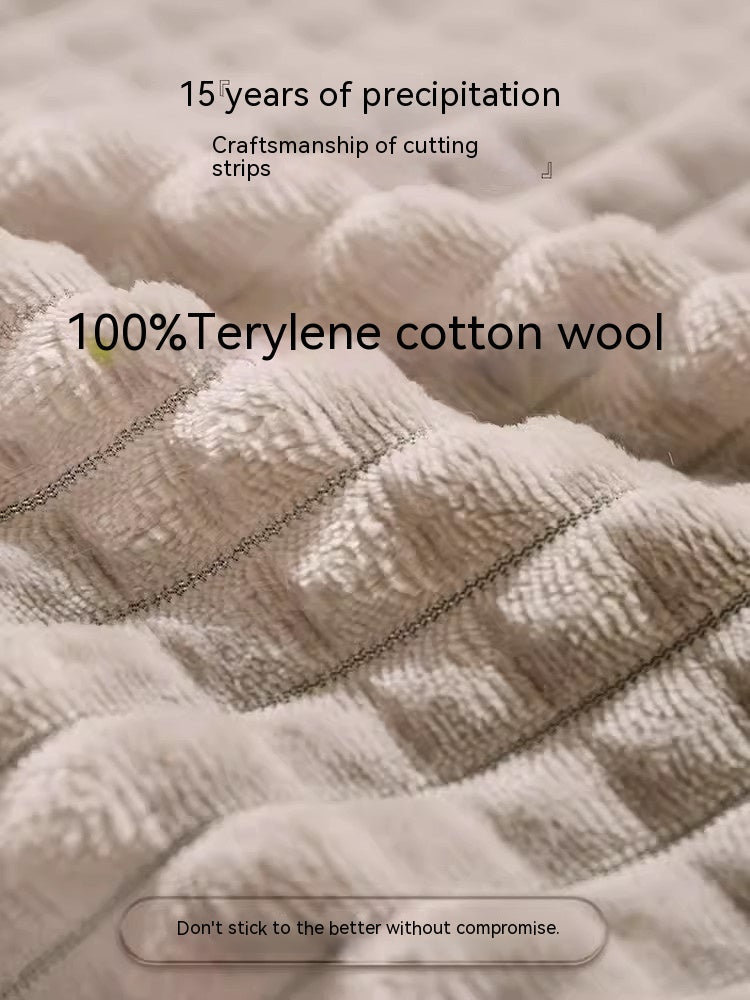 KFX-9671613 Warm and Cozy Fully Removable Washable Dog Mat in Flannel Green for All Seasons
