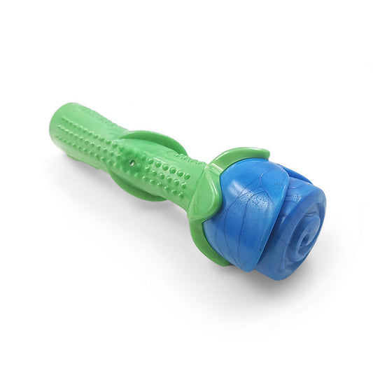 KFX-9672381 Rose Molar Stick for Dogs - Eco-Friendly TPE Chew Toy for Dental Care and Fun