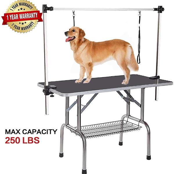 KFX-9673021 Durable Pet Dog Grooming Table with Adjustable Height and Non-Slip Surface