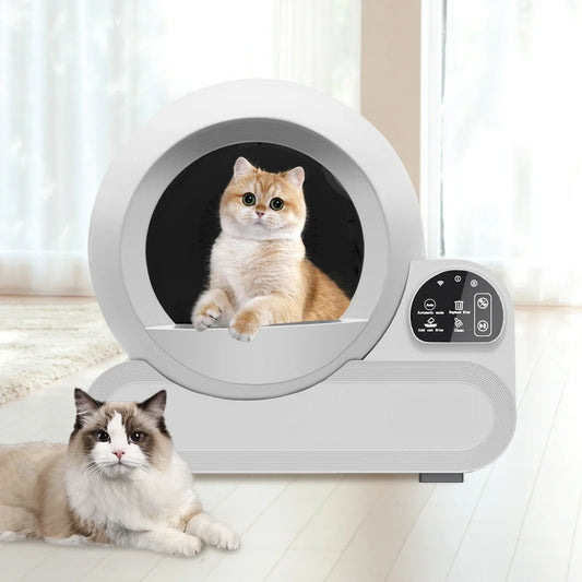 KFX-967315 70L Smart Cat Litter Box with Infrared Sensor and Tuya App Control - Large Capacity, Easy to Clean, Semi-Automatic Design