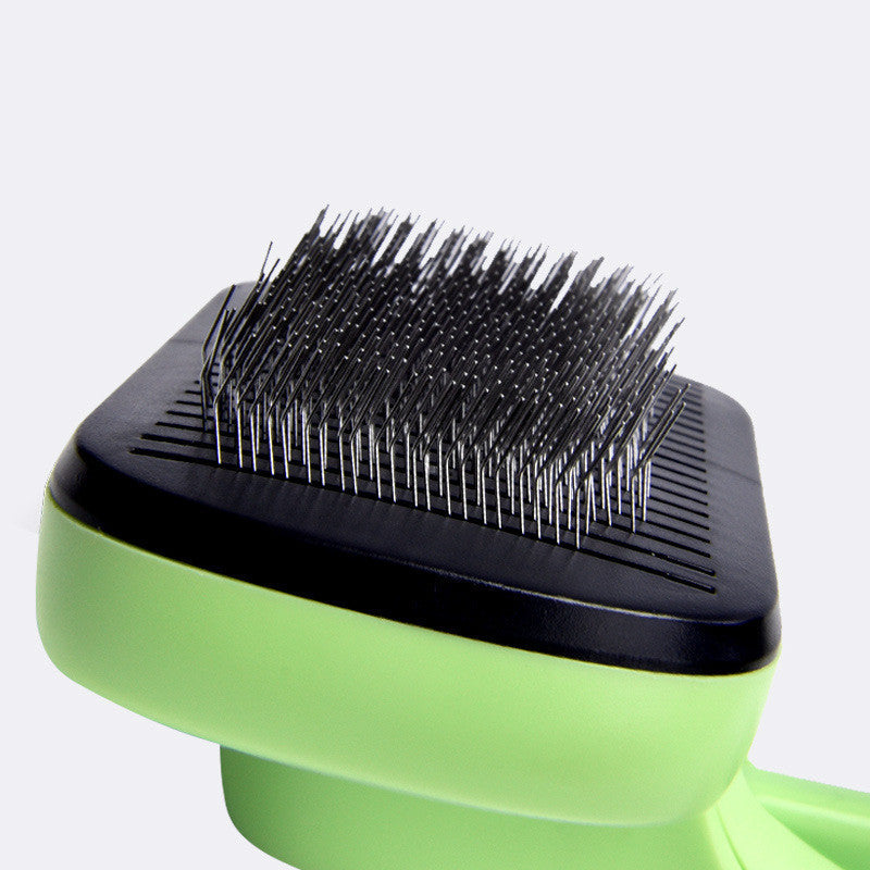 KFX-9678909 Automatic Pet Hair Removal Comb in Fruit Green – Eco-Friendly ABS & TRP Material