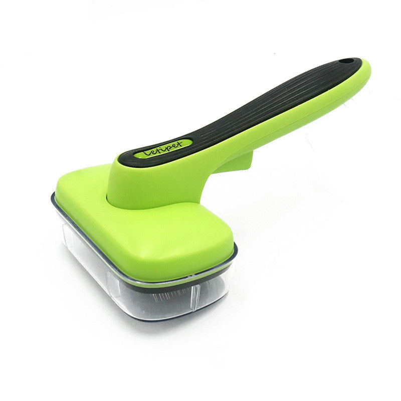 KFX-9678909 Automatic Pet Hair Removal Comb in Fruit Green – Eco-Friendly ABS & TRP Material