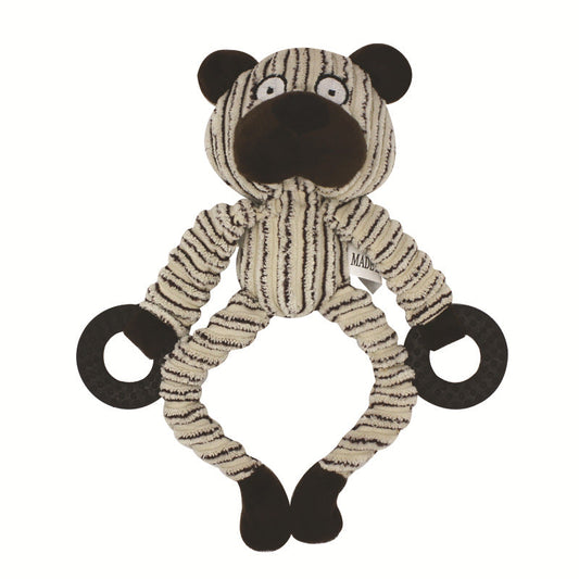 KFX-9682749 Three-Color Corduroy Pet Plush Toy with Sound Function for Healthy Teeth
