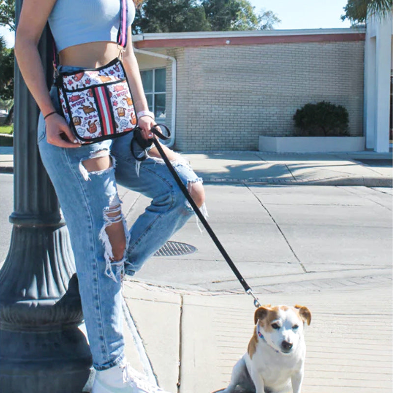 KFX-9685309 Neoprene Pet Walking Messenger Bag - Soft, Stylish, 15L Capacity, Multiple Colors Available