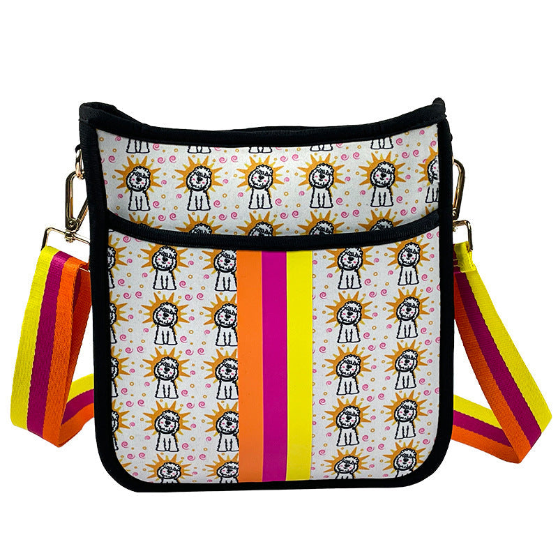 KFX-9685309 Neoprene Pet Walking Messenger Bag - Soft, Stylish, 15L Capacity, Multiple Colors Available