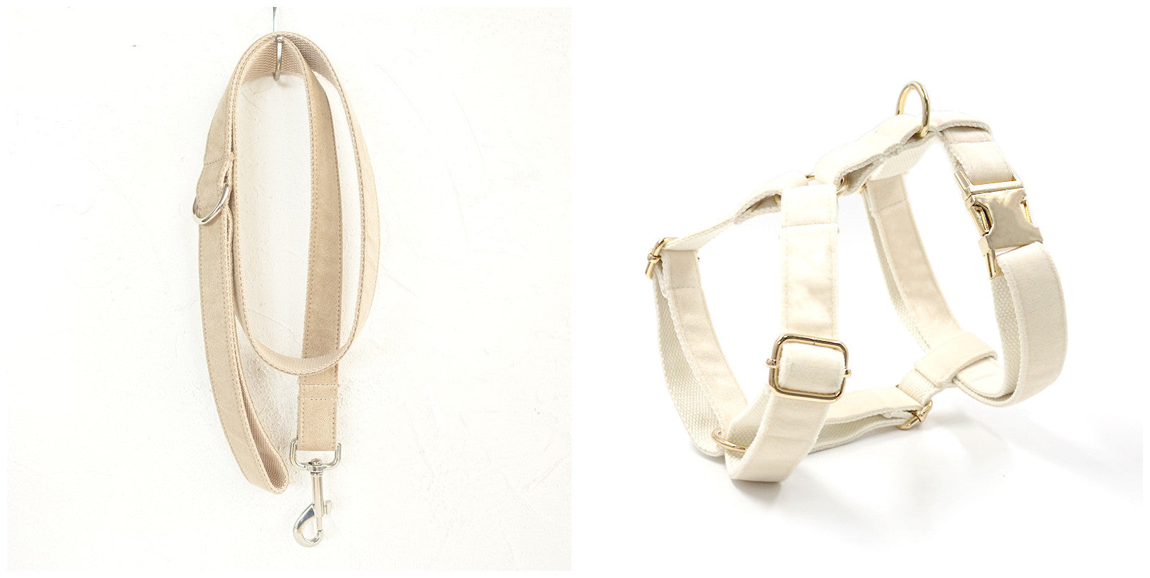 KFX-9688637 Nude Polyester Dog Collar and Traction Rope with Bow - Multiple Sizes Available