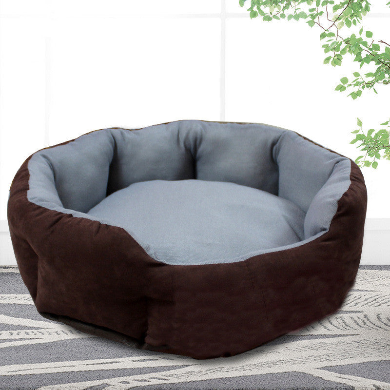 KFX-9688893 Cozy Removable and Washable Pet Nest for Small and Large Dogs - Multiple Colors and Designs Available