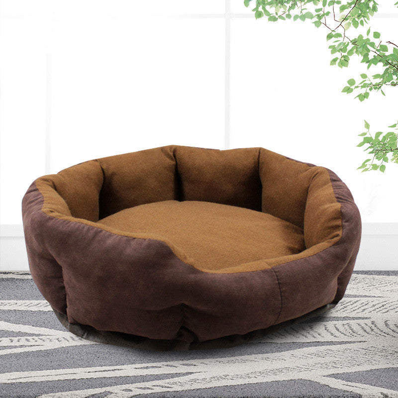 KFX-9688893 Cozy Removable and Washable Pet Nest for Small and Large Dogs - Multiple Colors and Designs Available