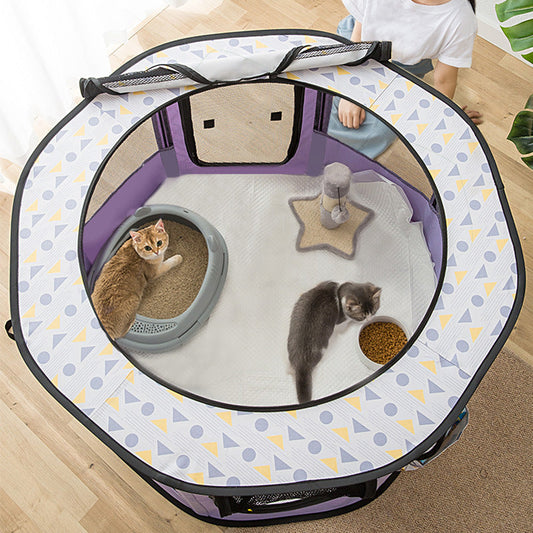 KFX-9693629 Cat Delivery Room Folding Tent - Fully Enclosed Design in Multiple Sizes