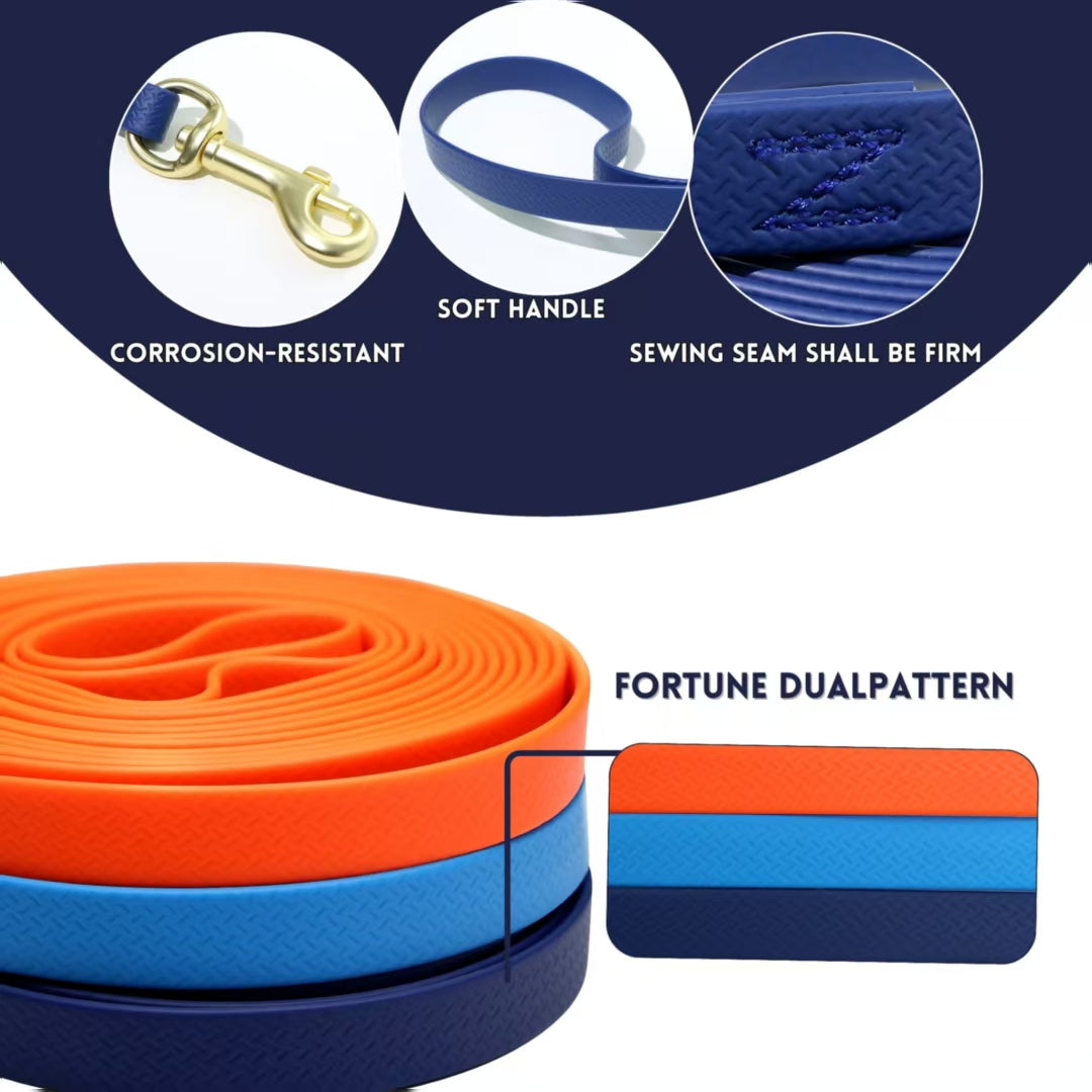 KFX-9694397 Fashion PVC Embossed Training Rope for Tracking and Recall, 10ft Option Available