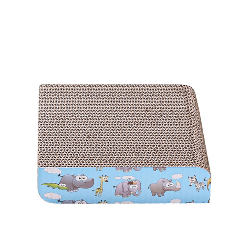 KFX-9694781 Corrugated Paper Cat Scratch Board with Catnip - Wear-Resistant Vertical Cat Pad