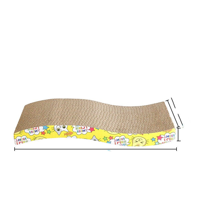 KFX-9694781 Corrugated Paper Cat Scratch Board with Catnip - Wear-Resistant Vertical Cat Pad