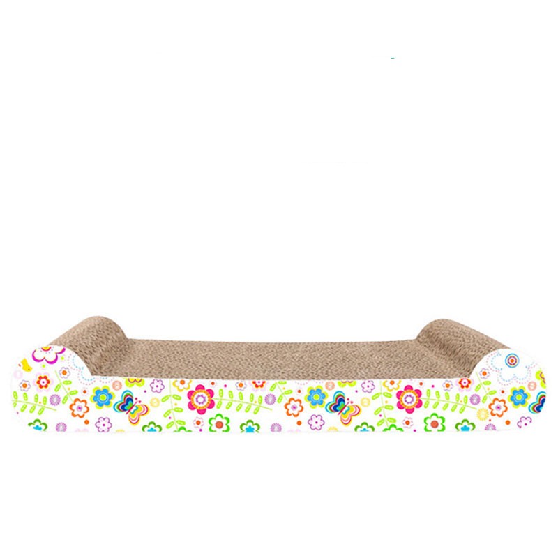 KFX-9694781 Corrugated Paper Cat Scratch Board with Catnip - Wear-Resistant Vertical Cat Pad