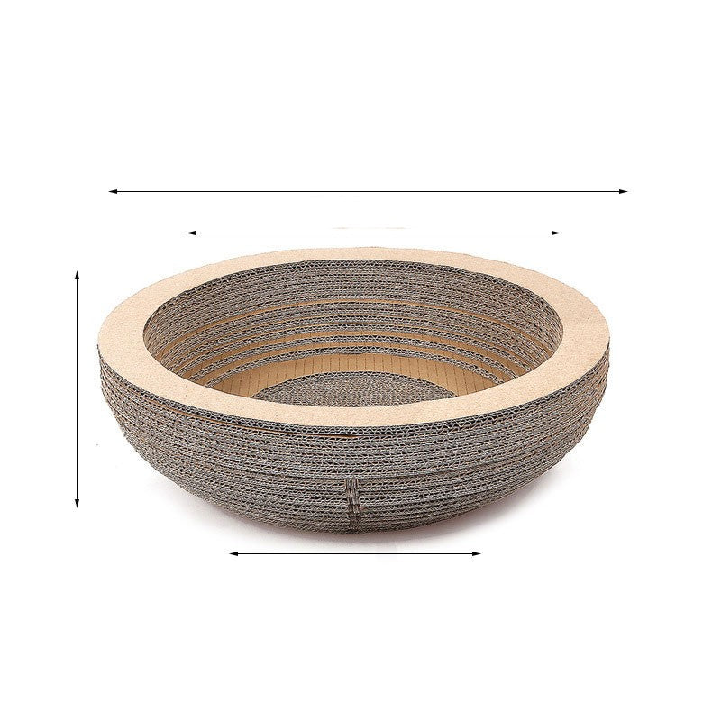 KFX-9694781 Corrugated Paper Cat Scratch Board with Catnip - Wear-Resistant Vertical Cat Pad