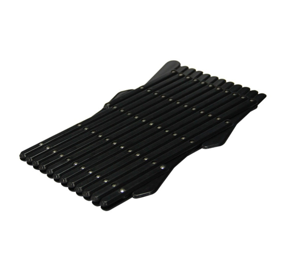 KFX-9696189 Universal Telescopic Pet Window Fence in Black - Durable Polypropylene, Easy Storage
