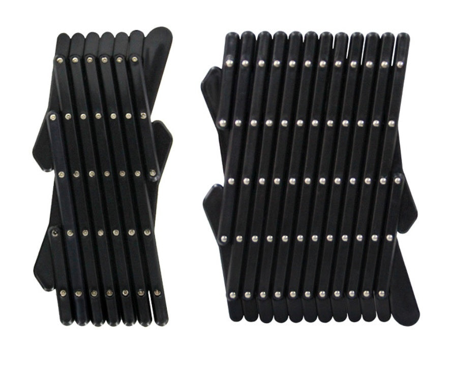 KFX-9696189 Universal Telescopic Pet Window Fence in Black - Durable Polypropylene, Easy Storage