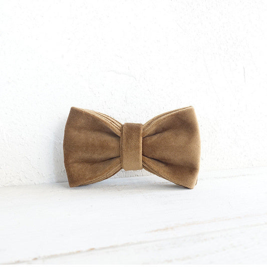 KFX-9696829 Adjustable Handmade Dog Collar with Unique Bow Design - Suitable for All Puppies