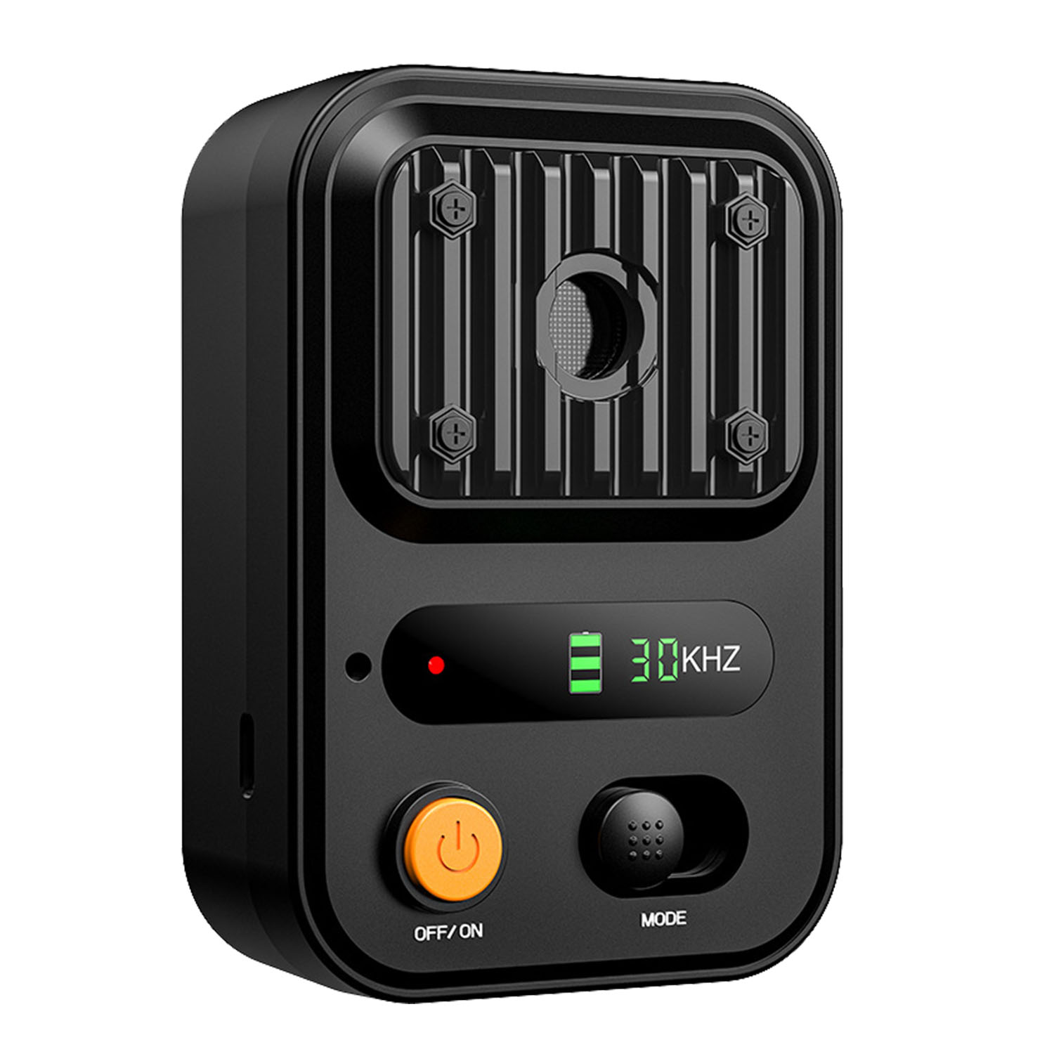 KFX-9697853 Ultrasonic Anti-Barking Device with Rechargeable Battery, Waterproof Design, 3 Adjustable Frequencies, 32.8ft Detection Range