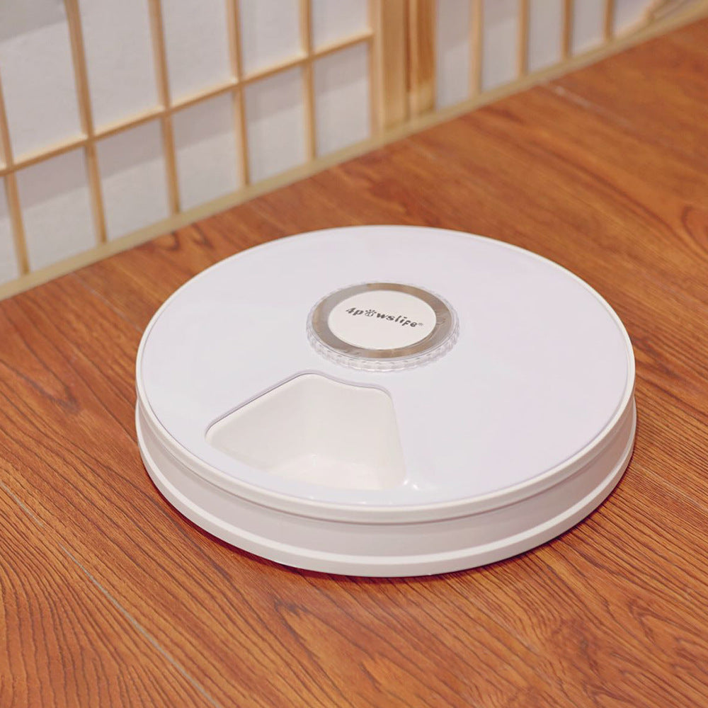 KFX-9698365 Automatic Pet Feeder with 6 Grids and Voice Reminder Function