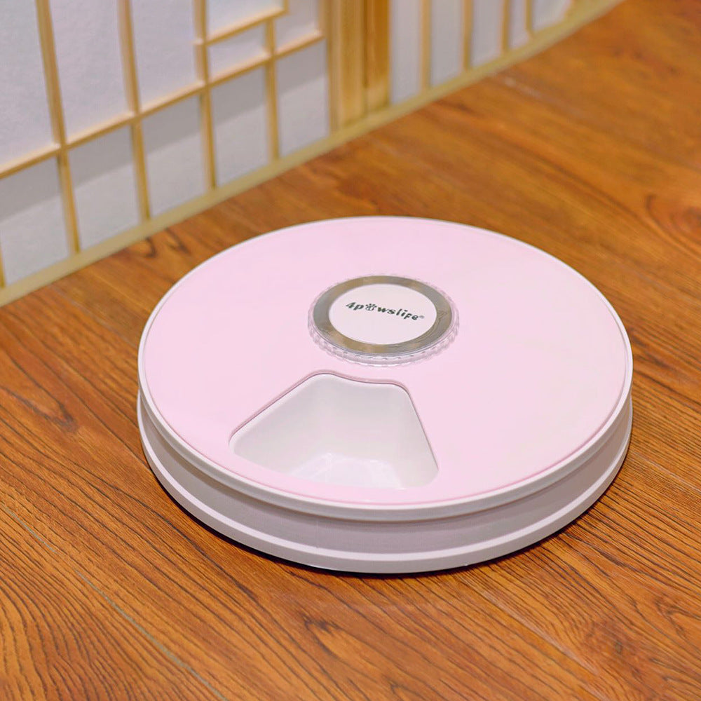 KFX-9698365 Automatic Pet Feeder with 6 Grids and Voice Reminder Function