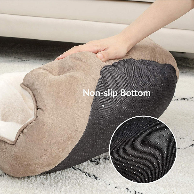 KFX-9698621 Soft Round Pet Bed Mats for Dogs and Cats - Cozy Nesting Blankets in Multiple Sizes