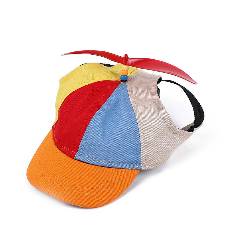KFX-9699389 Bamboo Dragonfly Dog Baseball Cap in Red, Green, and Orange - Casual Cotton Style, Available in S, M, L