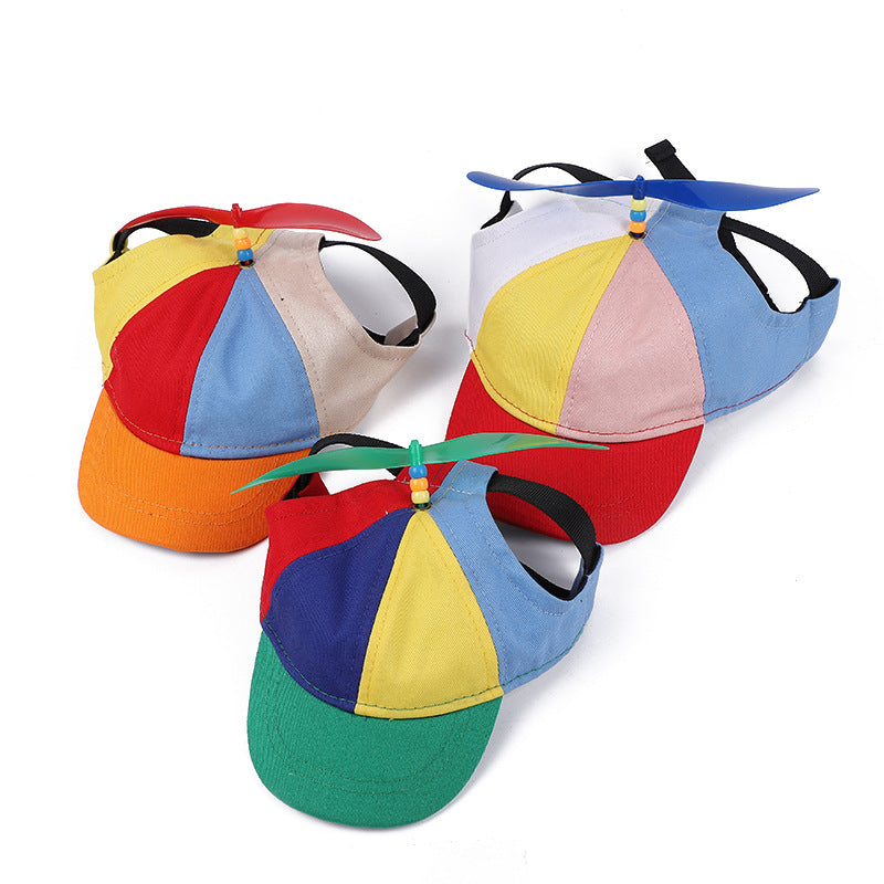 KFX-9699389 Bamboo Dragonfly Dog Baseball Cap in Red, Green, and Orange - Casual Cotton Style, Available in S, M, L
