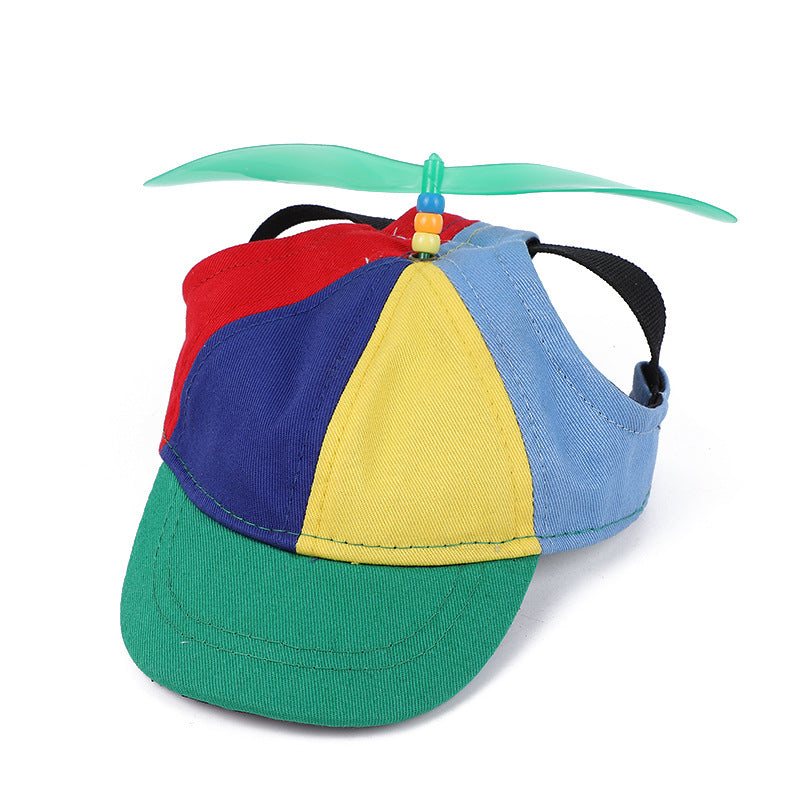 KFX-9699389 Bamboo Dragonfly Dog Baseball Cap in Red, Green, and Orange - Casual Cotton Style, Available in S, M, L