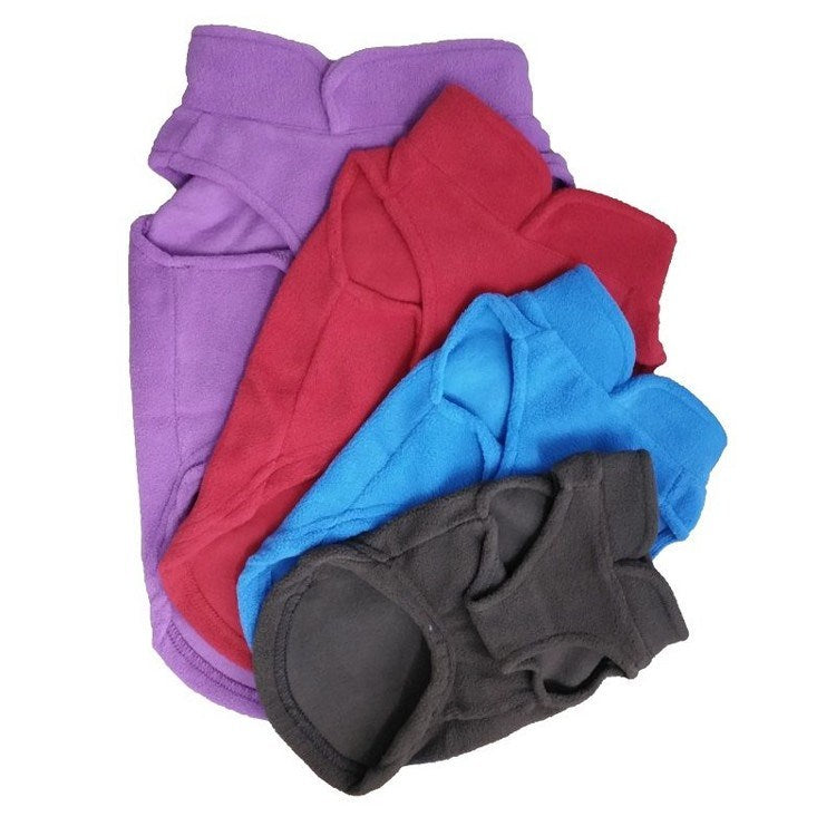 KFX-9700157 Cozy Fleece Jacket for Small Dogs and Puppies in Multiple Colors