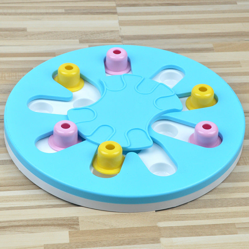 KFX-9700541 Anti-Choke Pet Food Bowl - Durable ABS Material, 28 cm Diameter, Available in Blue, Pink, Grey