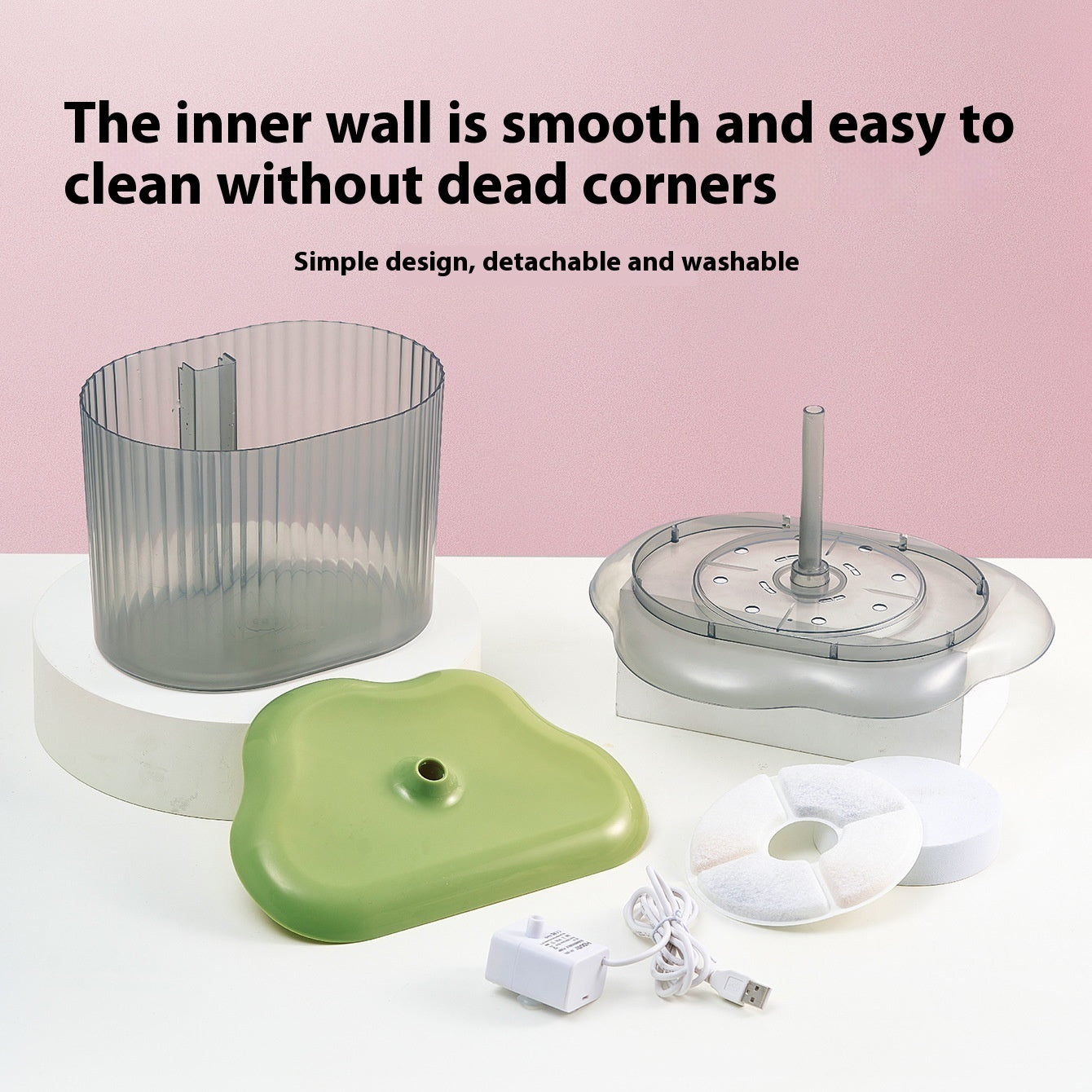 KFX-9706173 Automatic Pet Water Dispenser with Intelligent Filtration System for Dogs and Cats