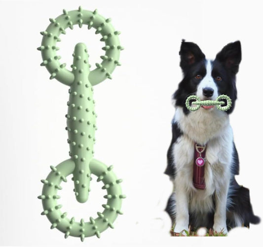 KFX-9707581 TPR Chew Toy Ring for Dogs and Puppies - Safe and Eco-Friendly Teething Stick